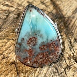 Caribbean Larimar Ring 10 3/4